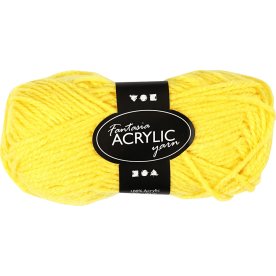 Akrylgarn Fantasia 50g gul