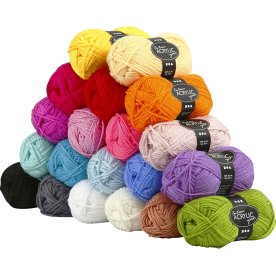 Akrylgarn Fantasia 20x50g Blandade Färger