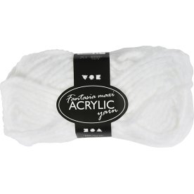 Akrylgarn Maxi Fantasia 50g vit