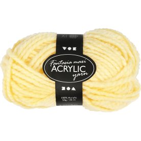 Akrylgarn Fantasia Maxi 50g ljusgult