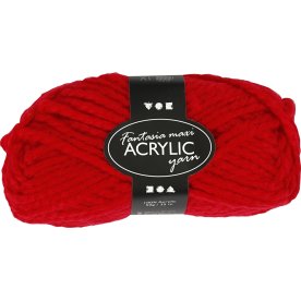Akrylgarn Fantasia Maxi 50g röd