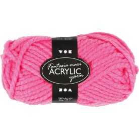 Fantasia Maxi Akrylgarn 50g neonrosa