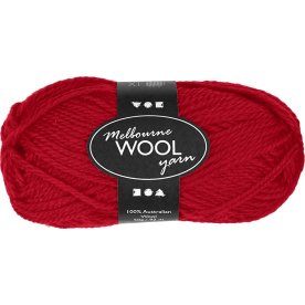Ullgarn Melbourne 50g röd