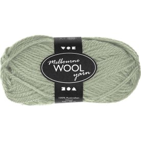Ullgarn Melbourne 50g ljusgrönt