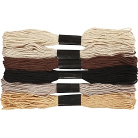 Broderigarn 6 buntar natur harmoni