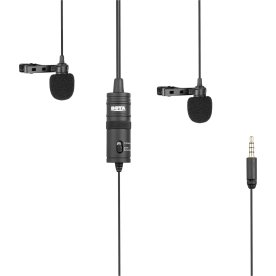 Myggmikrofon BOYA Lavalier Dual 3,5 mm 4,0 m