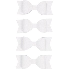 Rosetter Vivi Gade 31x85 mm 4 st Glitter Vit