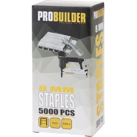 Probuilder häftklamrar t. häftpistol, 8mm, 5000 st