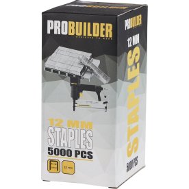 Probuilder häftklamrar t/häftpistol, 12mm, 5000 st