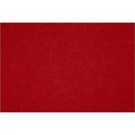 Hobbyfilt kraftig 42x60 cm Julröd