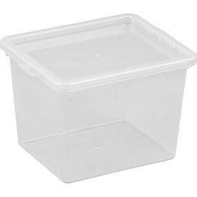 Plastlåda Basic Inkl. lock 3,5 L Transparent