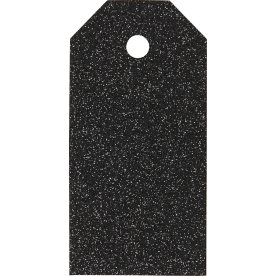 ViviGade Manillamærker 5x10cm, 15stk, glitter sort