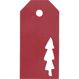 Vivi Gade Manillamærker, 5x10 cm, 15 stk, rød