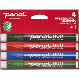 Penol 800 Whiteboardpenna set med 4 st.