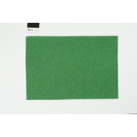 Hobbyfilt m/glimmer, A4, 10 ark, grøn