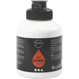 Akrylfärg Pigment 500 ml vit