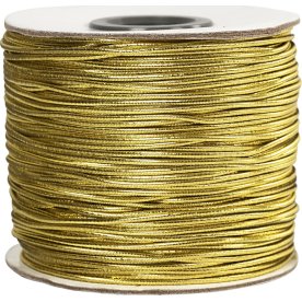 Elastiskt snöre 1 mm x 100 m Guld