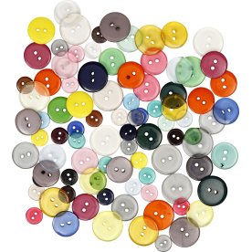 Knappar Mix 100 st Blandade färger
