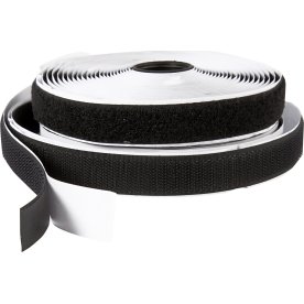 Kardborreband 20 mm x 5 m Svart