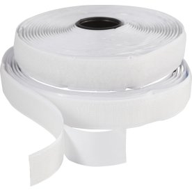 Kardborreband 20 mm x 5 m Vit