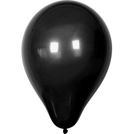 Balloner, sort, 10 stk