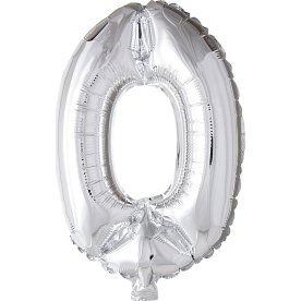 Folieballong Silver 0