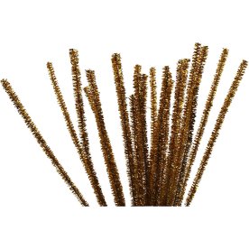 Piprensare Chenille 6 mm 24 st Guld