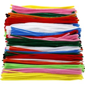 Piprensare Chenille 4+6+9 mm 700 st Blandade färge