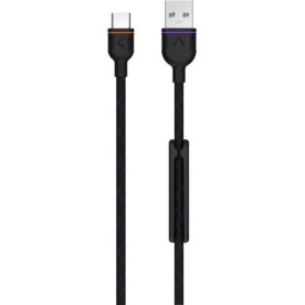UNISYNK premium Type-C til USB kabel, 2m, sort