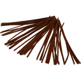 Piprensare Chenille 6 mm 50 st Brun