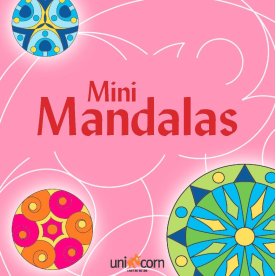 Mini Mandalas malebog, pink