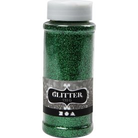 Glitterdrys, grøn, 110 g