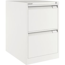 Mappskåp Bisley 2 lådor A4/FOLIO Vit