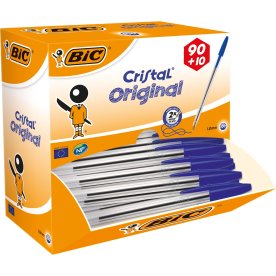 Bic Cristal kuglepen value pack, medium, blå