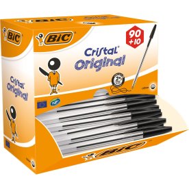 BiC Cristal Original kulspetspenna/Svart/Valuepack
