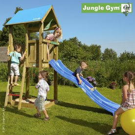 Jungle Gym Castle 2.1 lektorn m. blå rutschkana