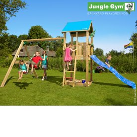 Jungle Gym Castle 2.1 lekställning, gungor+rutsch.