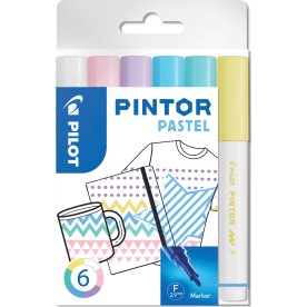 Pilot Pintor märkpenna | F | Pastell | 6 färger