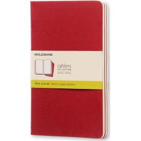 Anteckningsbok Moleskine Cahier L Röd