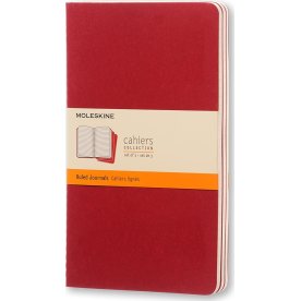 Anteckningsbok Moleskine Cahier L Röd