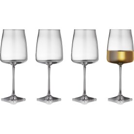 Lyngby Glass Zero Vitvinsglas 43 cl, 4 st