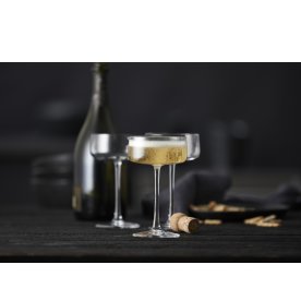 Lyngby Glass Zero Champagneskål 26 cl, 4 st