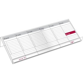 Litet kalenderställ transparent plexi
