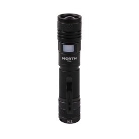 Ficklampa NORTH Aluminium Zoom 700 Lumen Svart
