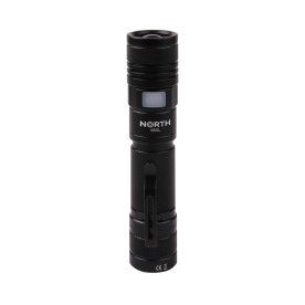 Ficklampa NORTH Aluminium Zoom 950 Lumen Svart