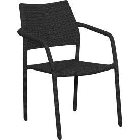 Maja Trädgårdsstol, stapelbar, svart