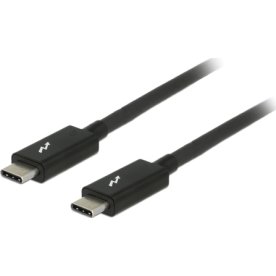DE-LOCK Thunderbolt 3 USB-C kabel, 2m, sort
