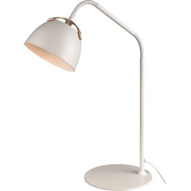 Oslo bordslampa, Ø16, vit/ek