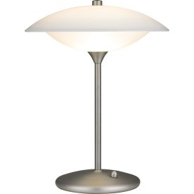 Baroni bordslampa, Ø30, opal/aluminium