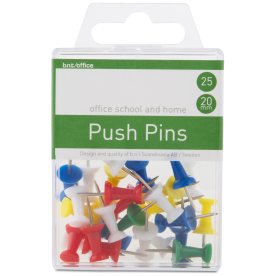 Office Push Pins | Blandade färger | 25 st